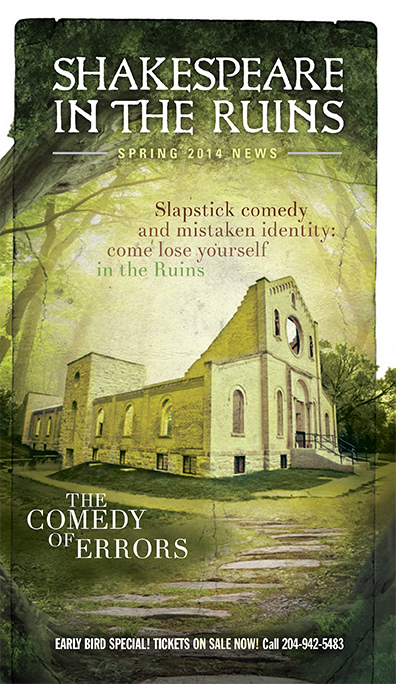 The Comedy of Errors Spring 2014 Newsletter Cover