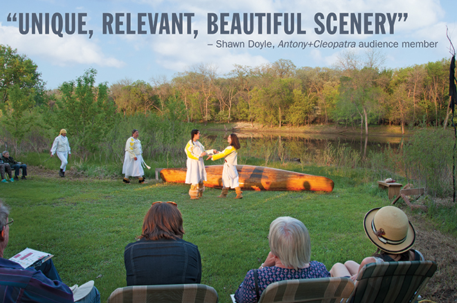 Antony and Cleopatra Production Photo 2015 "Unique, relevant, beautiful scenery" - Shawn Doyle, Antony and Cleopatra audience member