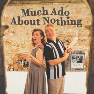 Beatrice and Benedick fight not to fall in love in Much Ado About Nothing