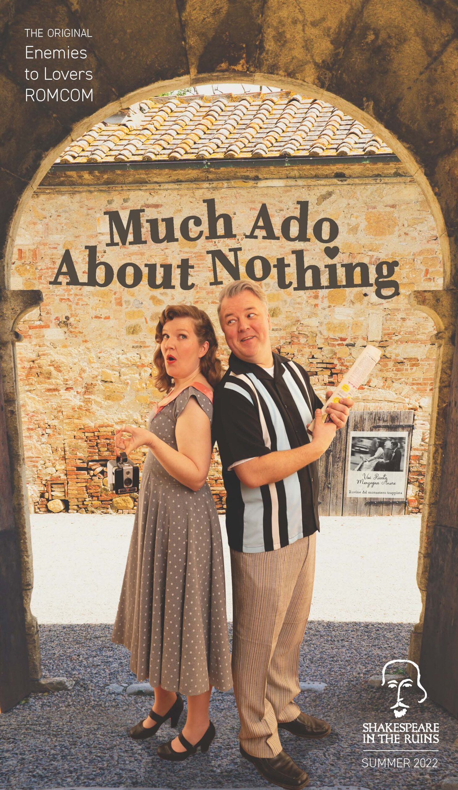 Beatrice and Benedick fight not to fall in love in Much Ado About Nothing